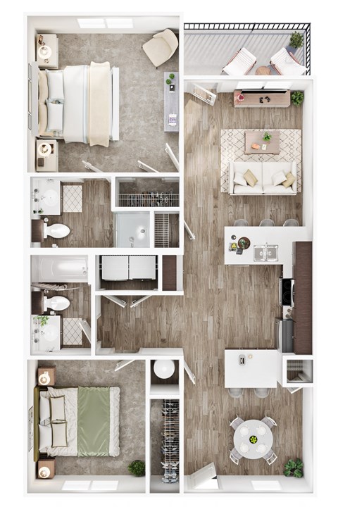 a 1 bedroom floor plan  the residences at